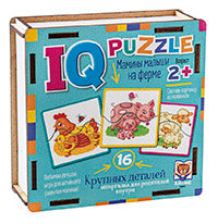 IQ Пазл деревянный.2+ Мамины малыши