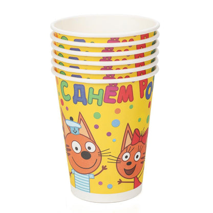 Boîtes à provisions ТРИ КОТА, 6 pièces, trois pièces CHУДО ПРАЗДНИК в кор.96наб