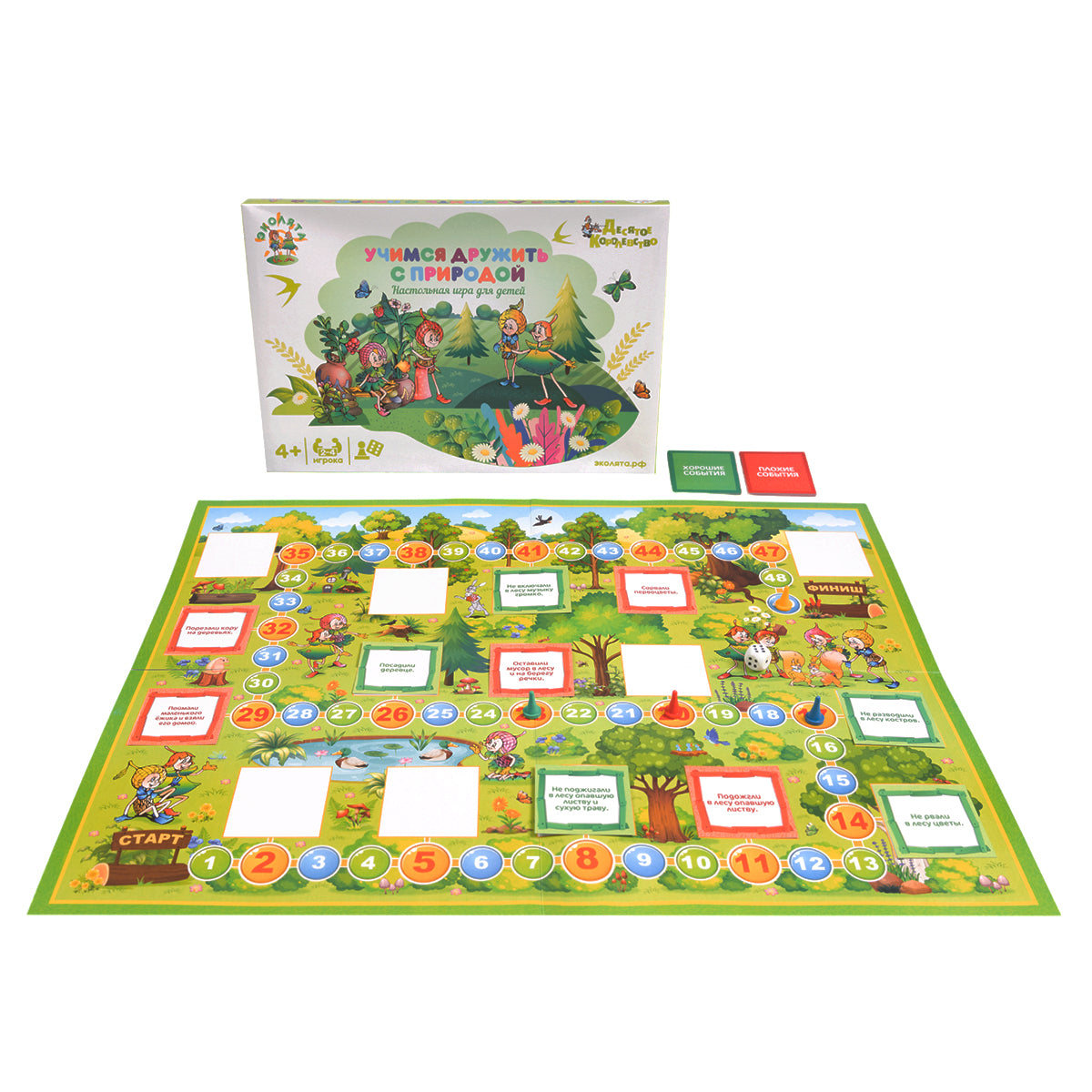 Игра настольная ходилка "Учимся дружить с природой"