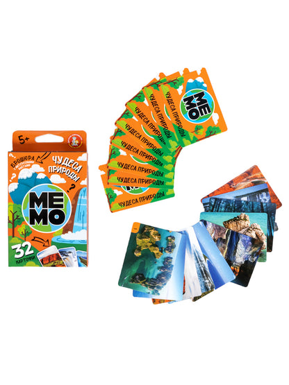 Jeu de société "Чудеса природы" (32 cartes)