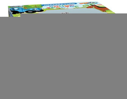 Машина-перевертыш СИНИЙ ТРАКТОР на бат.кор.12*9,5*9см ТЕХНОДРАЙВ в кор.2*96шт