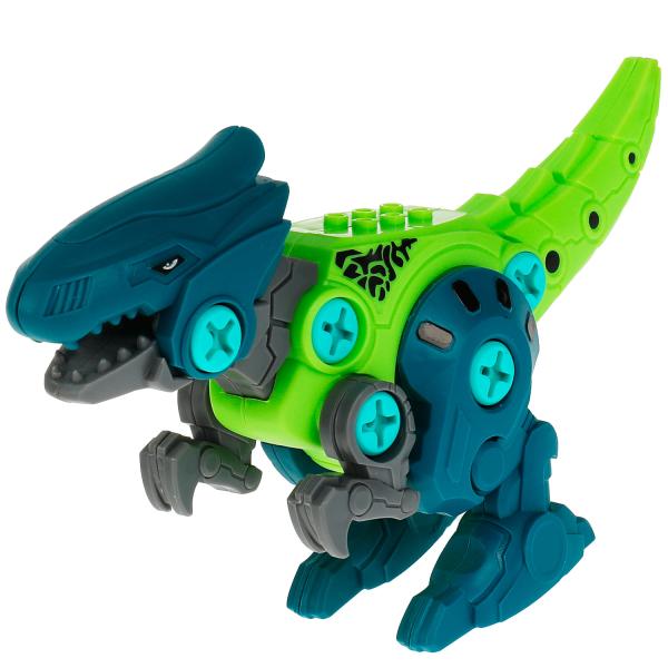 Constructeur de dinosaures ouverts 2в1, 22 jours. Grands maîtres en cor.2*60шт