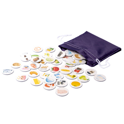 Лото с деревянными фишками "В магазин за продуктами" Baby Toys