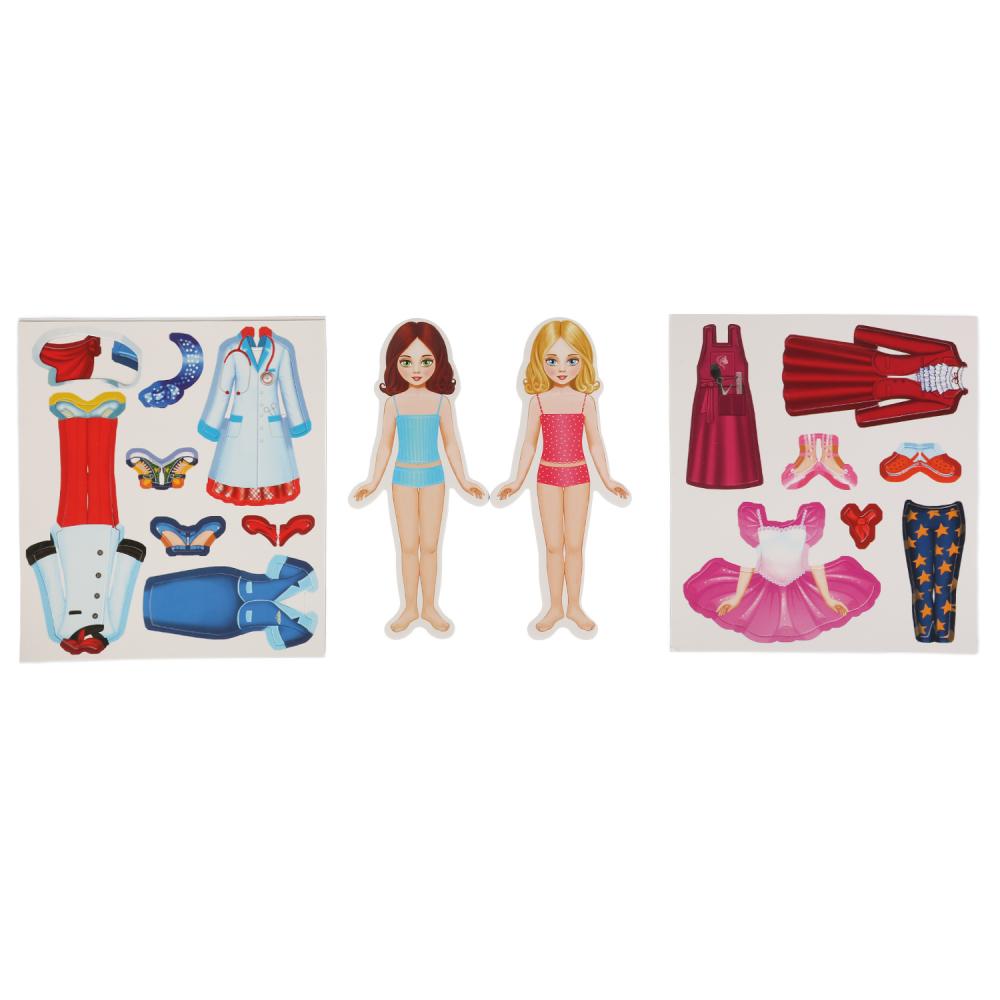 ИГРА-ОДЕВАЙКА НА МАГНИТАХ "УМНЫЕ ИГРЫ" ОДЕНЬ КУКЛУ. ПРОФЕССИИ. В КОР. в кор.8шт