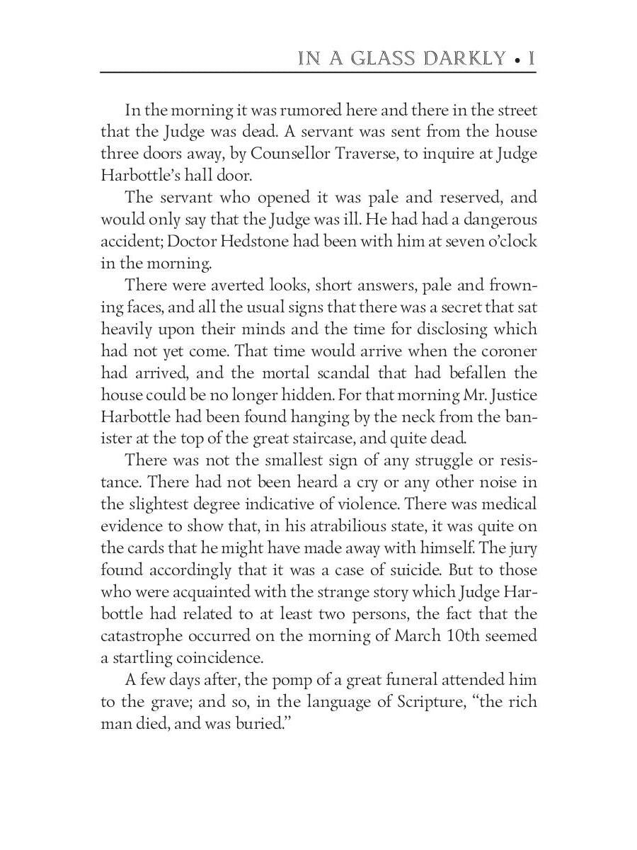 In a Glass Darkly 1. Green Tea, The Familiar & Mr. Justice Harbottle / Сквозь тусклое стекло 1. На английском языке