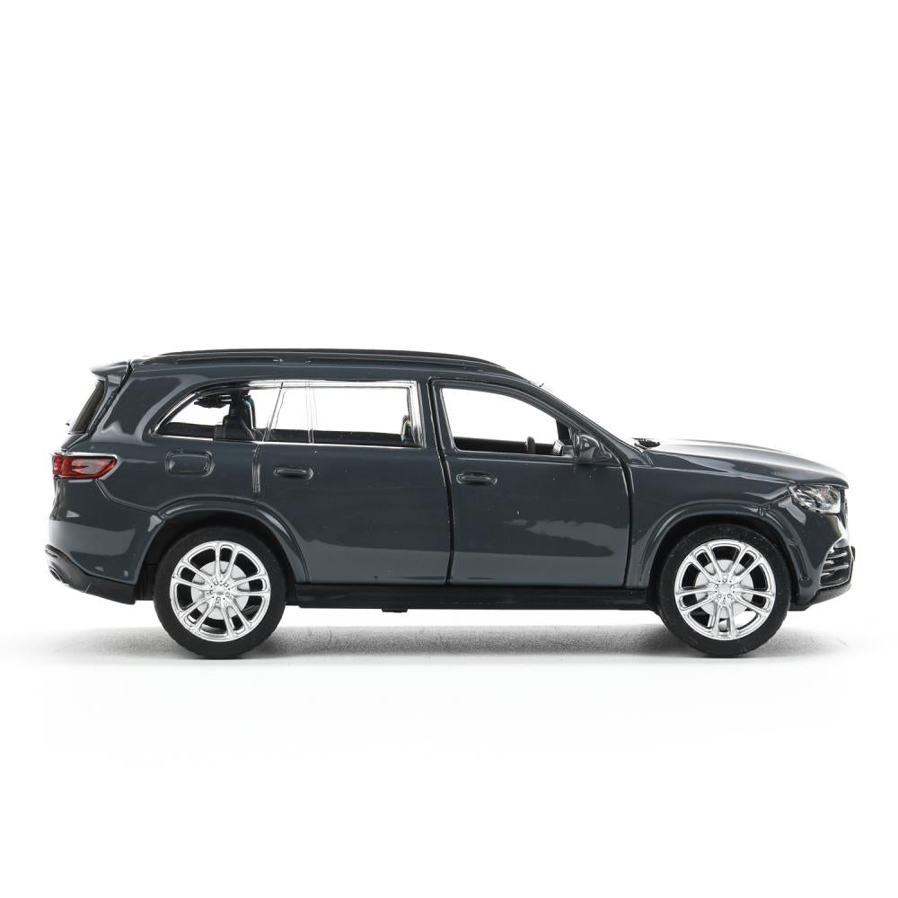 Машина металл MERCEDES-BENZ gls class amg 12см, дв,баг,ин,серый, кор. Parc technologique dans le cor.2*36шт