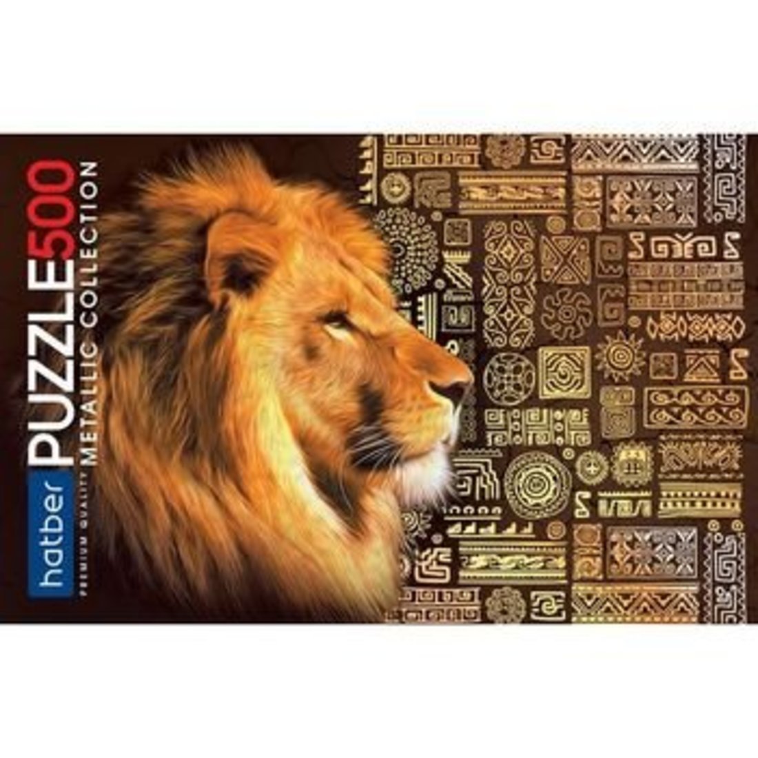 Пазл Premium 500 элементов А2ф 480х330мм фольгирование KING LION