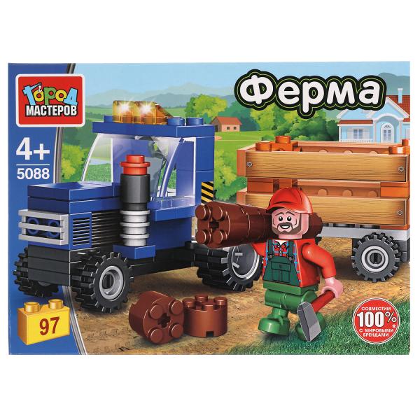Le constructeur ТРАКТОР с тележкой, 93 jours. Grands maîtres en cor.2*40шт