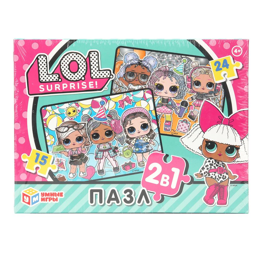 LOL Passes en robot, 2 en 1 : 15 et 24 détails. 190х140х35 mm. Умные игры в кор.20шт