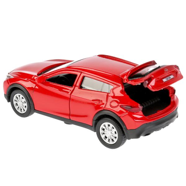 Machine en métal "INFINITI QX30", d'une longueur de 12 cm, à l'extérieur. двери, инерц, красный в кор. Parc technologique dans le cor.2*36шт