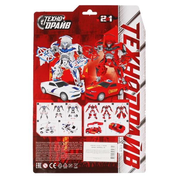 Robot superbot, transformateur de lumière blanche, emballage 21*27*4,5 cm, ТЕХНОДРАЙВ в кор.2*30шт