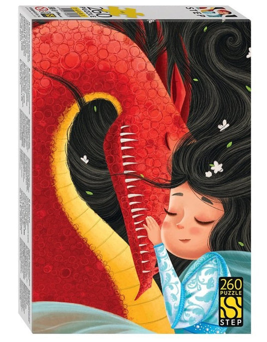 74081 Mosaïque "puzzle" 260 "Девочка и дракон"