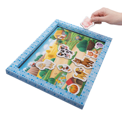 Игра магнитная развивающая. Магнитные истории "Кто где живет?"