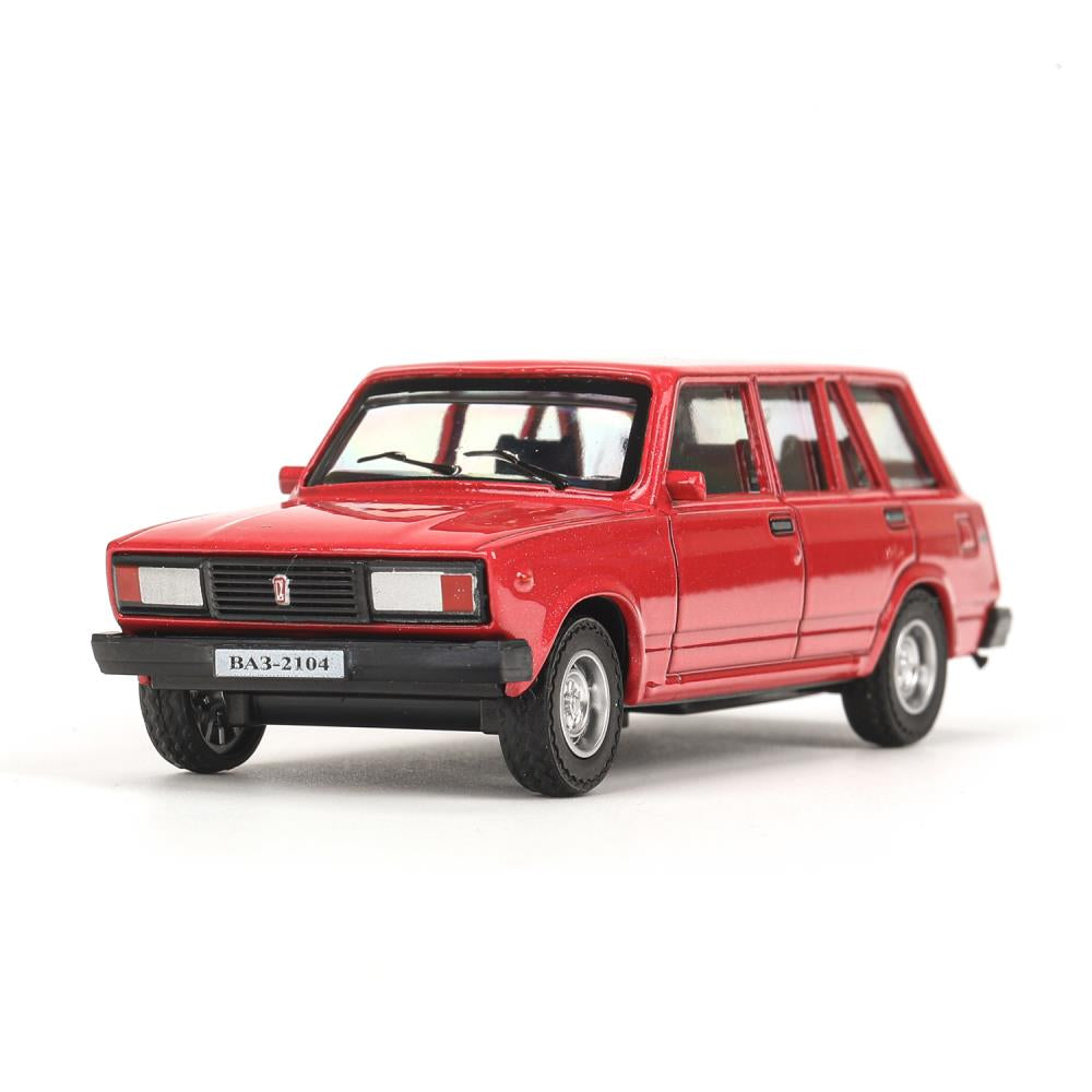 Машина металл LADA lada 2104 длина 10,5 см, инерц, красный, кор. Технопарк в кор.2*36шт