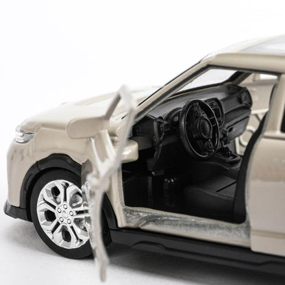 Машина металл KIA soul длина 12 см, двери, багаж., инерц, золотистый, кор. Технопарк в кор.2*36шт