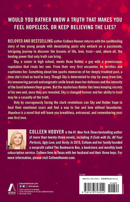 Hopeless (Colleen Hoover) Без надежды (Колин Гувер) / Книги на английском языке