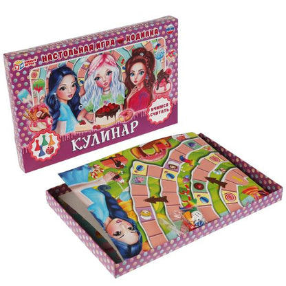 Кулинар. Настольная игра-ходилка. Умные игры в кор.20шт