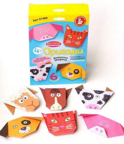 Набор для творчества. Оригами "Домашние зверята"