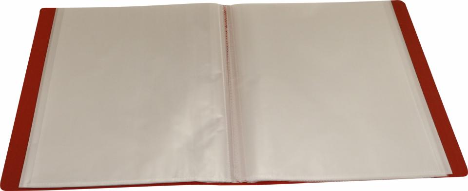Папка с 60 прозр.вклад. A4 , BPV60RED