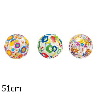 МЯЧ НАДУВ. ЯРКИЙ, 51 СМ, В АССОРТ., ОТ 3 ЛЕТ В ПАК. (БОИТСЯ ХОЛОДА) в кор.36шт.