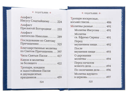 Молитвослов: гражданский шрифт. 2-e изд. (карманный, синий)