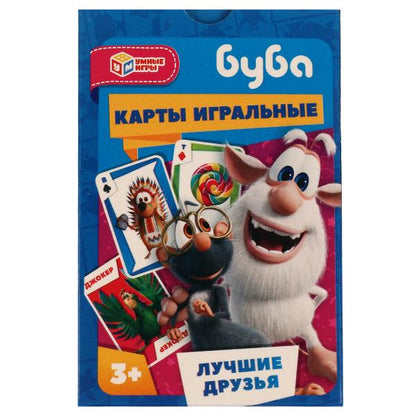 Буба.Лучшие друзья. Игральные карты. 60х90х20 мм. Умные игры в кор.50шт