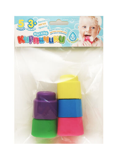 Игрушка для ванной. Мягкие кирпичики серия «Bébé Jouets»
