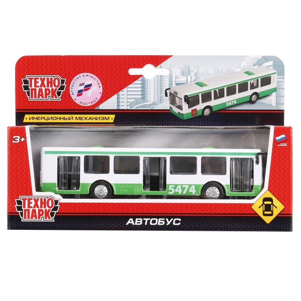 SB-16-65-BUS-WB 242504 АВТОБУС РЕЙСОВЫЙ "ТЕХНОПАРК" МЕТАЛЛ. ИНЕРЦ. 16,5СМ, ОТКРЫВ. ДВЕРИ В РУСС. К