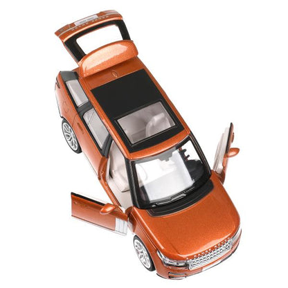 Range Rover en métal noir et blanc, 14,7 cm, double, capot, inerficiation, parc technologique, couleur 2*24 pouces