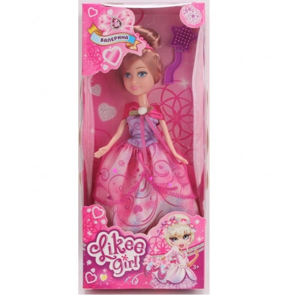 Кукла 23 см, в платье LIKEE GIRL в кор.2*48шт