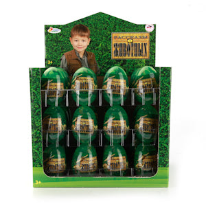 ДИНОЗАВР "ИГРАЕМ ВМЕСТЕ" В АССОРТ. В ПРОЗРАЧНОМ ЯЙЦЕ В ДИСПЛЕЕ (РУСС. УП.) УП-36ШТ в кор.2уп