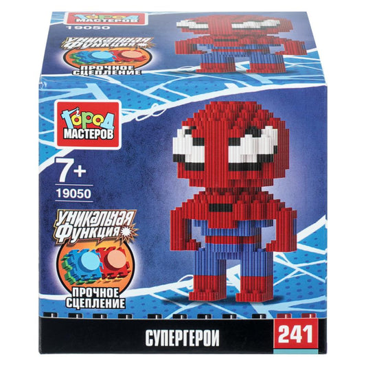 Конструктор 3D сборная фигурка супергерои, 241 дет. Город мастеров в кор.180шт