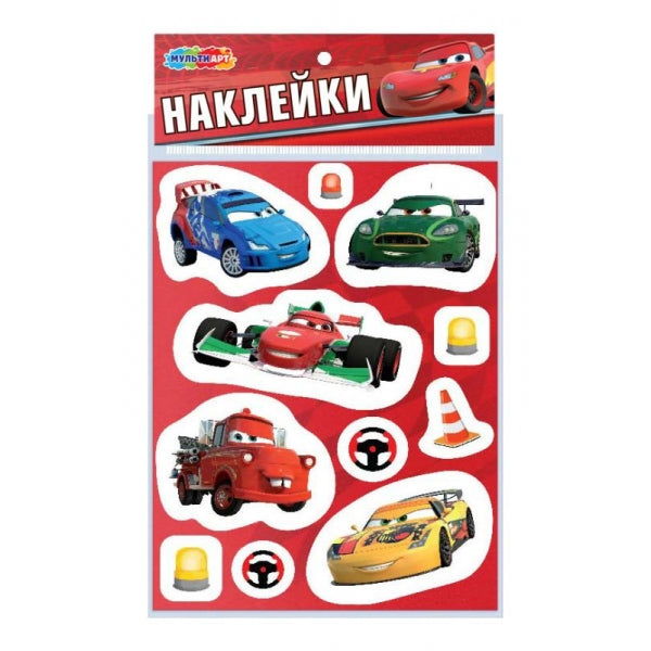 Наклейки бумажные, а5 тачки MultiArt