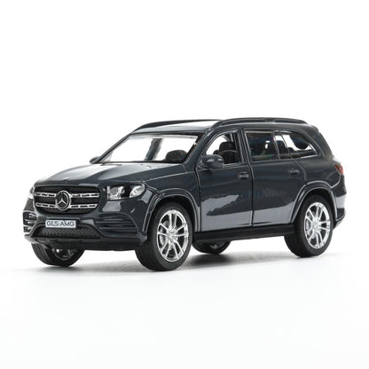 Машина металл MERCEDES-BENZ gls class amg 12см, дв,баг,ин,серый, кор. Parc technologique dans le cor.2*36шт