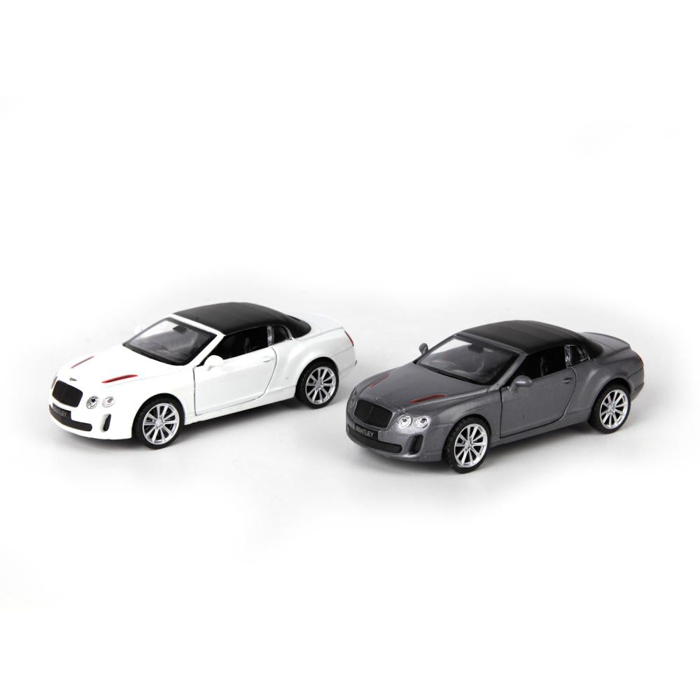 МАШИНА "ТЕХНОПАРК" МЕТАЛЛ. ИНЕРЦ. BENTLEY CONTINENTAL, 1:43, ОТКРЫВ. ДВЕРИ В РУСС. КОР. в кор.2*36шт