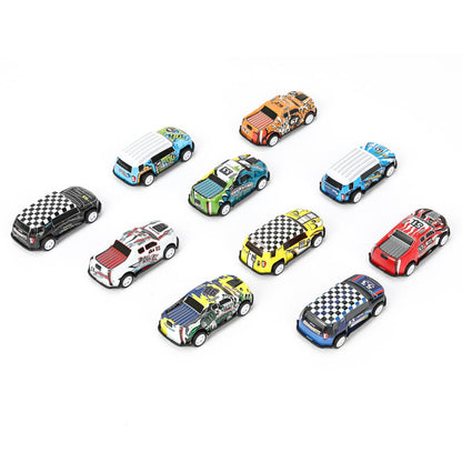 Machine en métal ROAD RACING pour SSUПЕРКАР 6,8 cm, 10 pièces, dans un assortiment, couleur. Parc technologique dans le cor.2*54наб