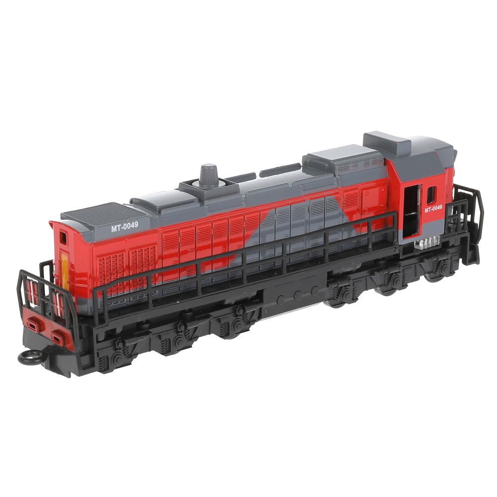 LOCOTEM18B-19-GYRD Модель металл ЛОКОМОТИВ 19 см, двери, инерц, красн, кор. Parc technologique en cor.2*24шт