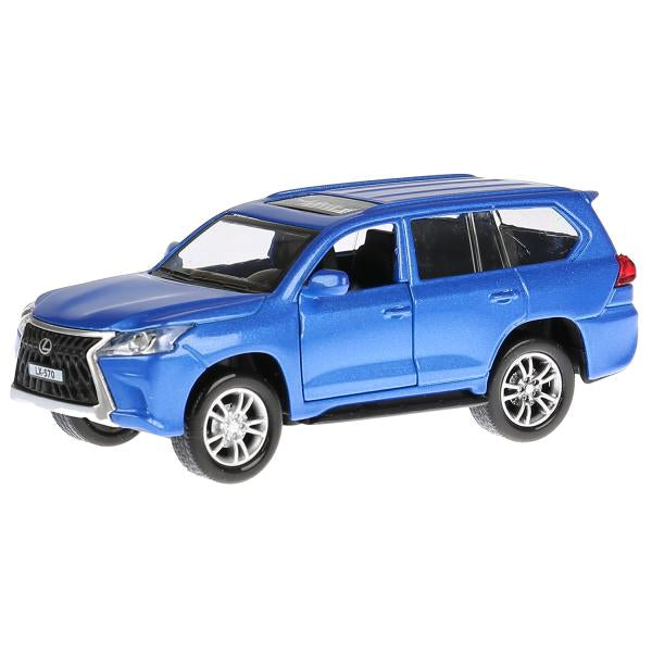 Машина металл свет-звук "LEXUS LX-570"12см, открыв. двери, инерц,синий в кор. Технопарк в кор.2*36шт