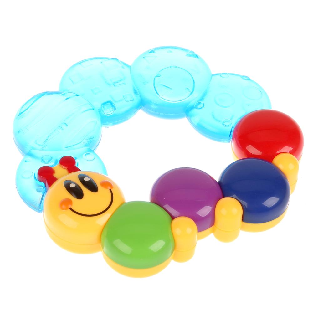 Погремушка гусеничка прорезыватель на карт. (русс. уп.) Умка в кор.4*24шт