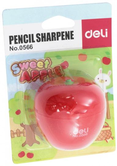 Точилка для карандашей ручная Яблоко 2отв. (E0566)