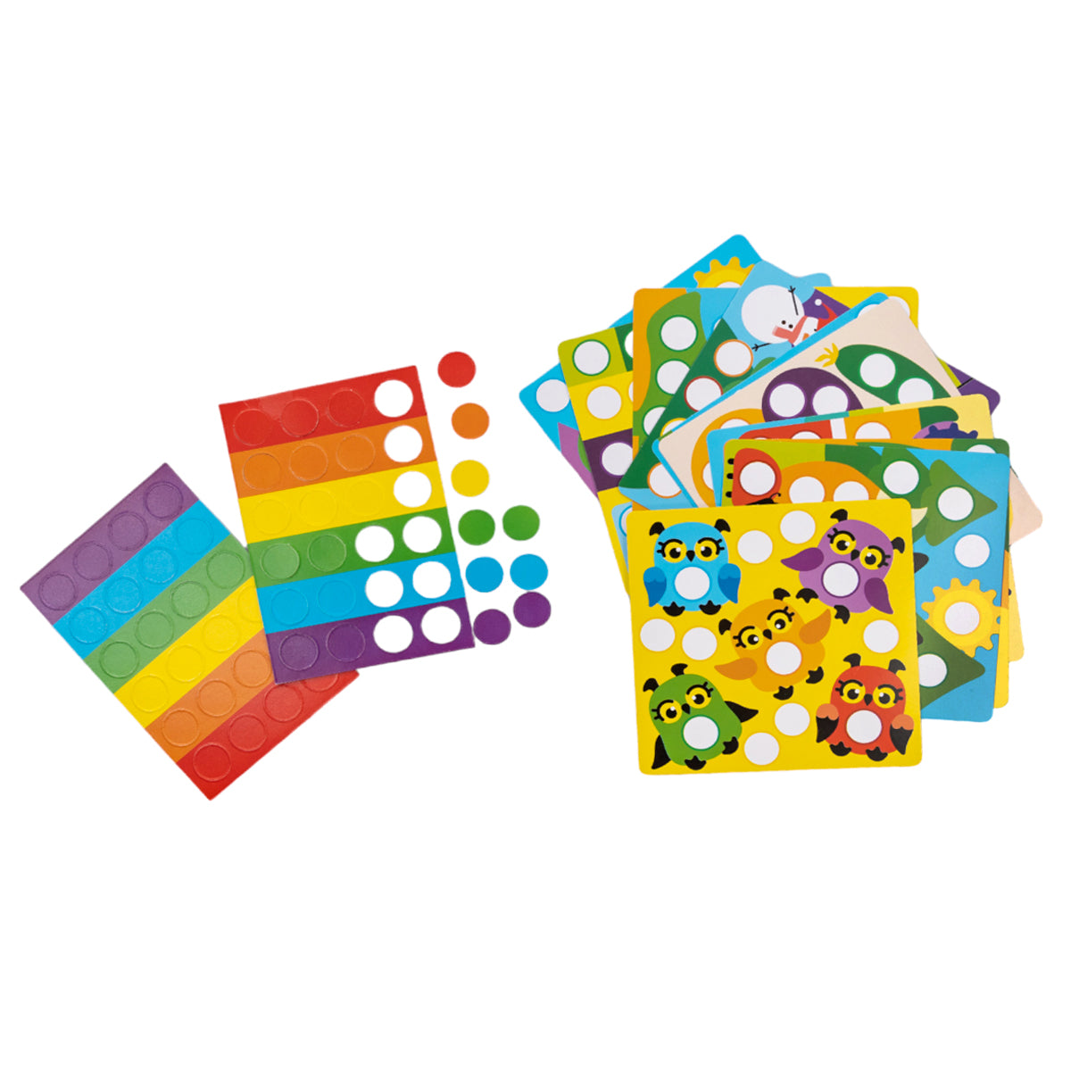 Игра развивающая Разноцветные кружочки "Мир вокруг", серия Учись, играя