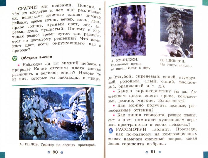 Шпикалова Изобразительное искусство. Учебник 2 cl. (ФП 2019) ("Перспектива") Partie 2