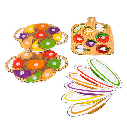 Пластик на липучках "Фрукты и овощи" 10KOR PLASTIC