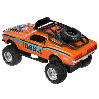 FY628-1 304277 Machine en métal noir hotwheels, 12,5 cm, double, iner, cor. Parc technologique