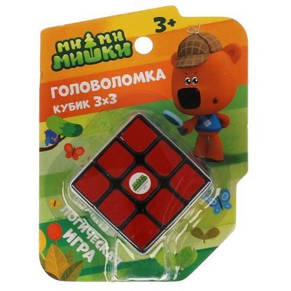 Логическая игра "Ми-ми-мишки" кубик 3х3 тм "играем вместе", блистер ТМ "ИГРАЕМ ВМЕСТЕ" в кор.2*60шт