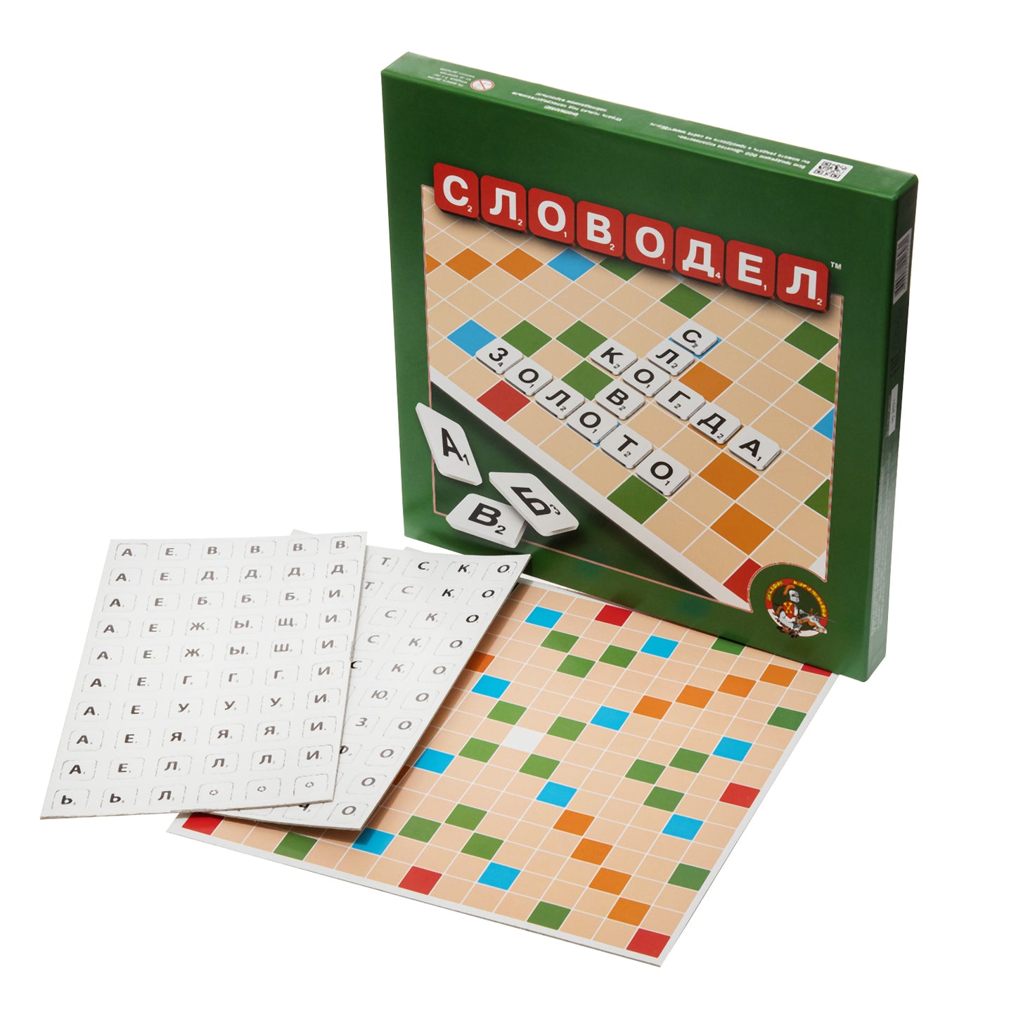 Игра настольная "Словодел" (картон) зел