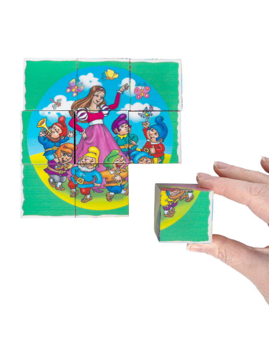 Cubes "Цветные сказки-4" (sans autocollants) 9 pièces art.00682