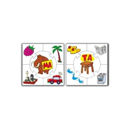 СЛОГИ. НАСТОЛЬНАЯ ИГРА СЕРИИ "УЧИСЬ, ИГРАЯ!" 00075 в уп.10шт