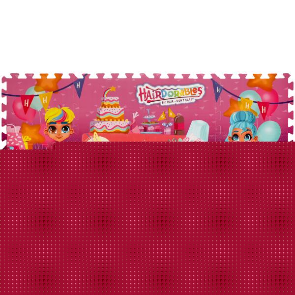 Коврик-пазл Hairdorable 8 сегментов, каждый 31.5*31.5см ИГРАЕМ ВМЕСТЕ в кор.12шт