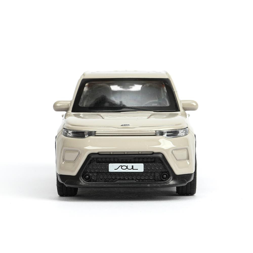Машина металл KIA soul длина 12 см, двери, багаж., инерц, золотистый, кор. Технопарк в кор.2*36шт